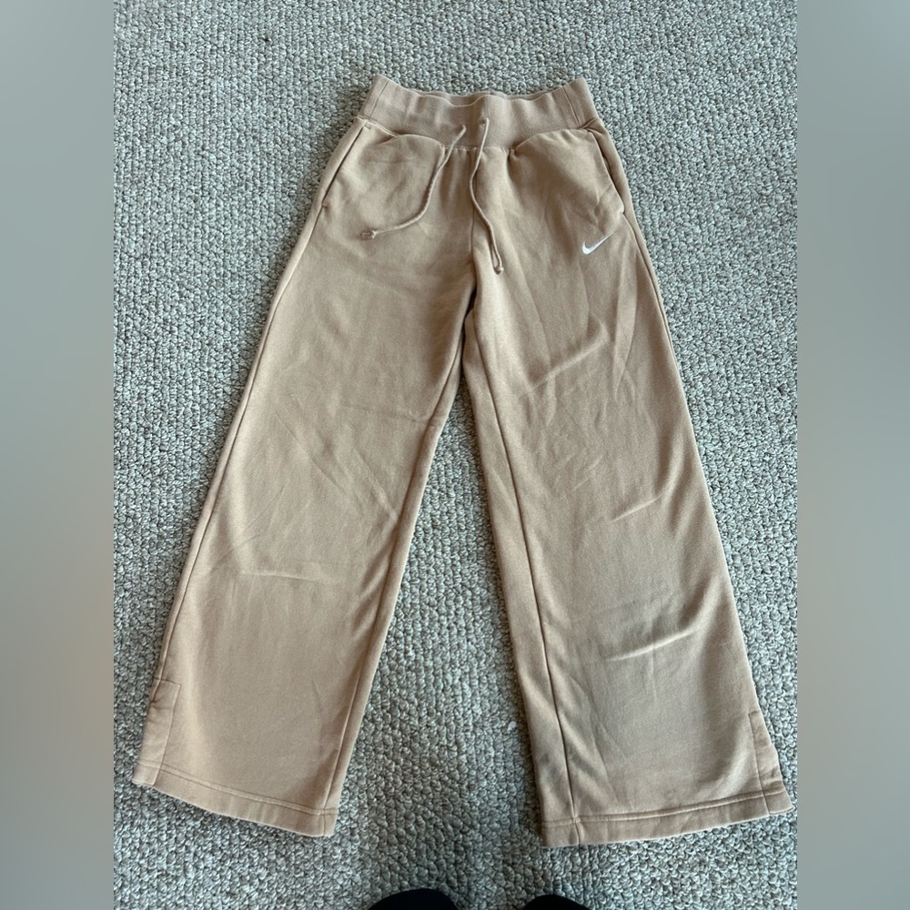 Nike wide leg sweat pants.